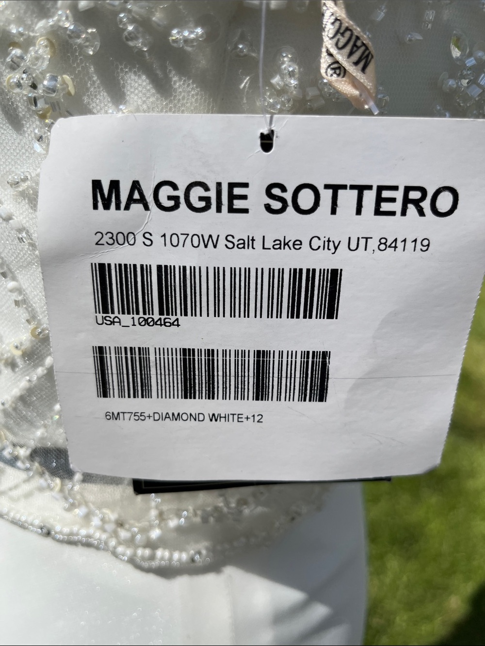 Maggie Sottero Ivory Beaded Two-Piece Bridal Gown with Train - Picture 3 of 11